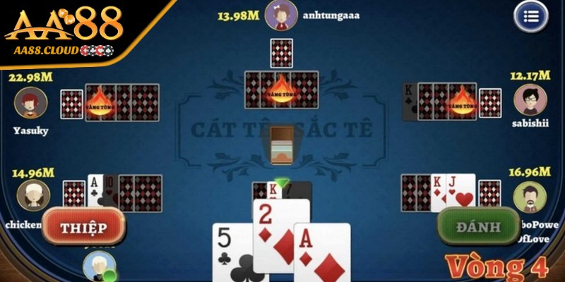 Một ván bài Cát Tê thường bao gồm 6 vòng chơi 