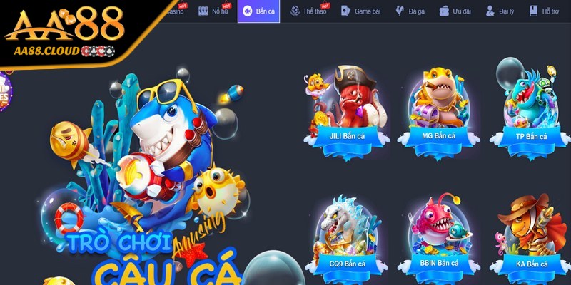 Sảnh game bắn cá được thiết kế chuyên nghiệp, phù hợp với mọi đối tượng 