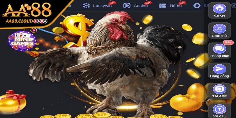 Sảnh game đá gà được thiết kế chuyên nghiệp thú vị