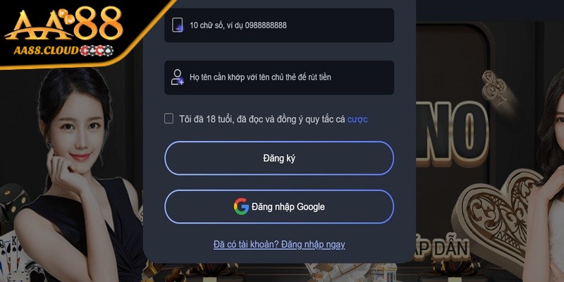 Điều kiện đăng ký AA88 dành cho người mới