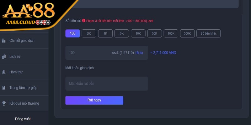 Bật mí cách thức thực hiện rút tiền AA88 chuẩn