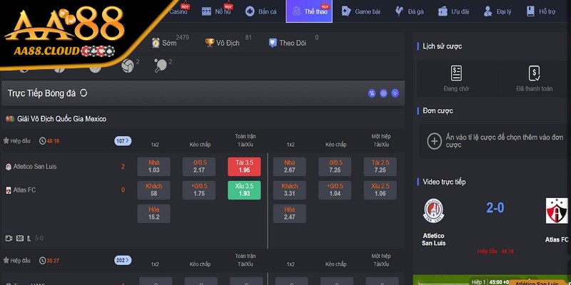 Danh sách các bộ môn cho thấy sự thú vị và kịch tính 